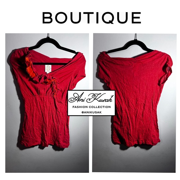Tops - Vintage Rio Rose Blouse